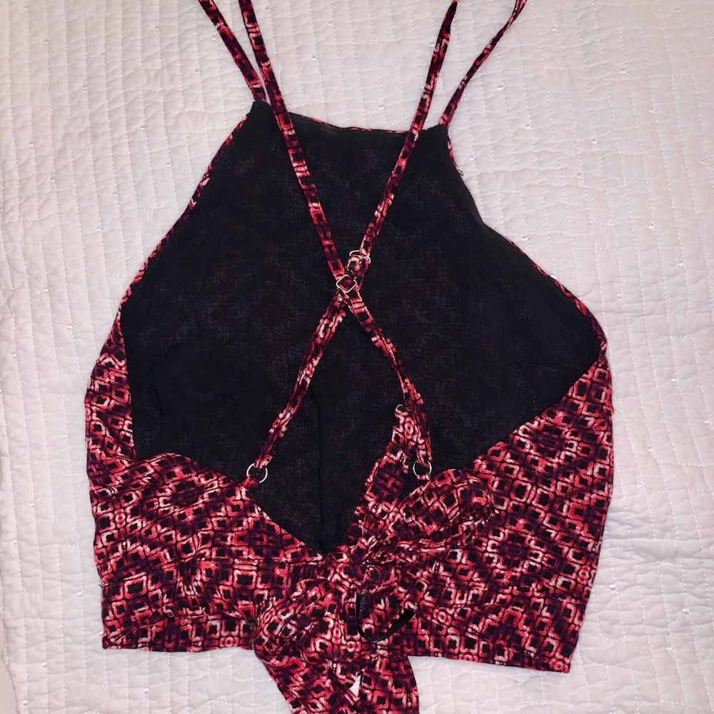 LF Crop Halter Top - Open back